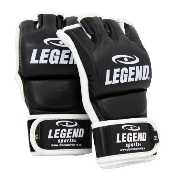 Punching Bag / MMA Gloves Men/Women Black-White Leather