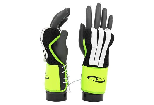 Binnenhandschoenen PRO Heren/Dames Zwart-Neon PU