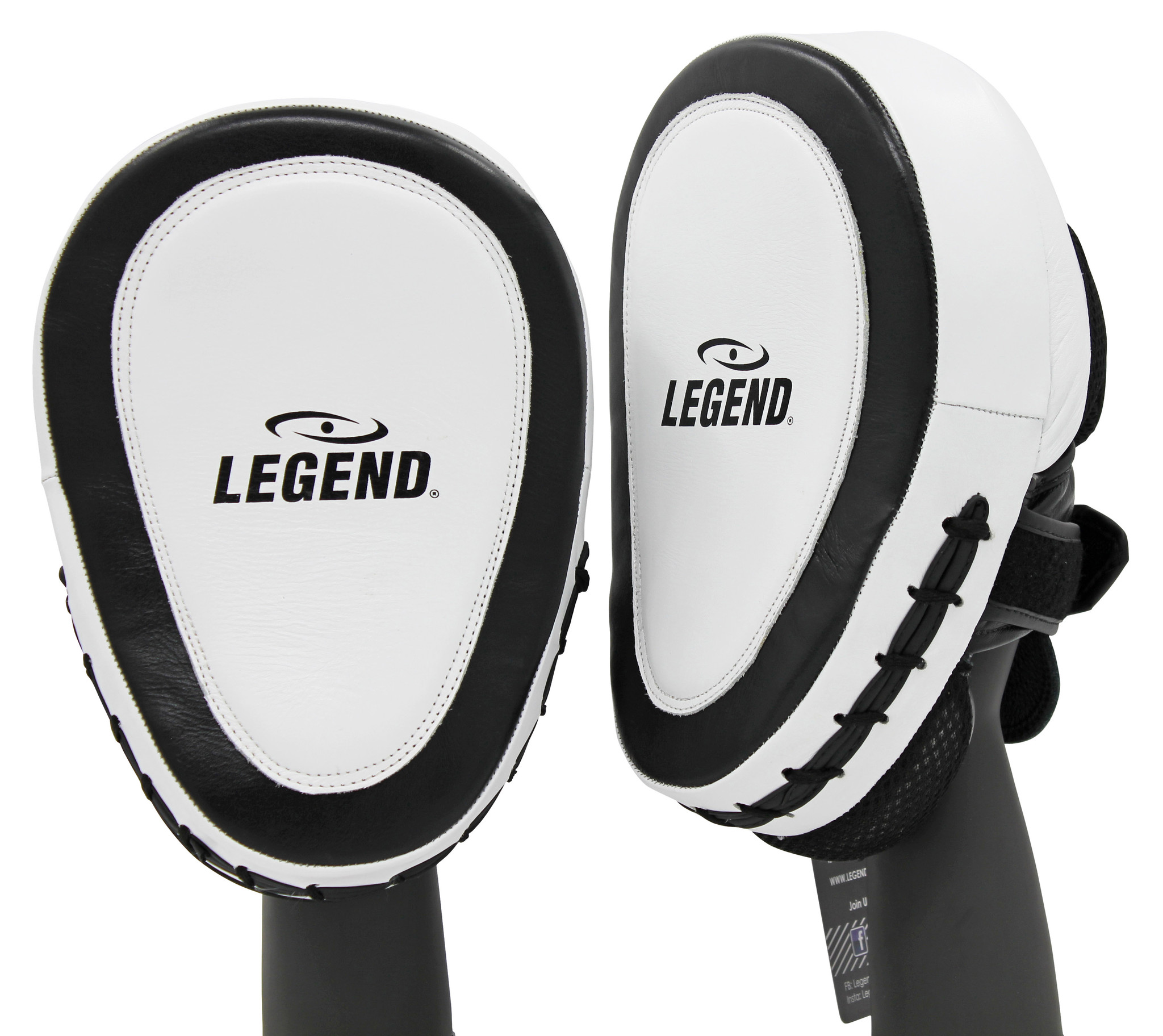 Focus Pads Leather Heavy Duty Gel White/Black