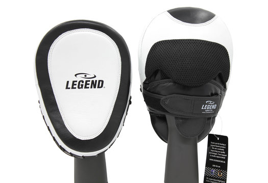 Focus Pads Leder Heavy Duty Gel Wit/Zwart