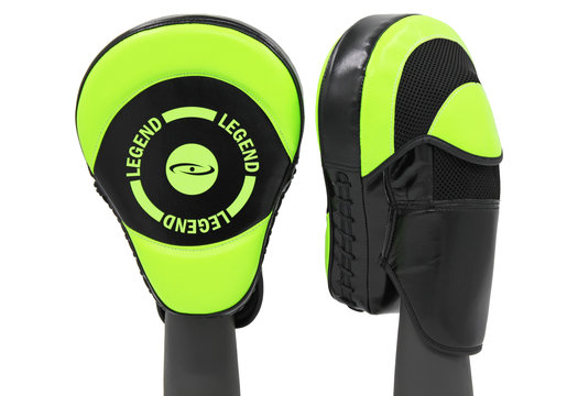 Pro Handling Stootkussens Zwart/Neon Vegan Leer