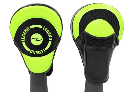 Pro Handling Stootkussens Zwart/Neon Vegan Leer