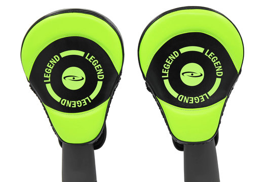 Pro Handling Stootkussens Zwart/Neon Vegan Leer