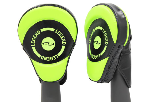 Pro Handling Stootkussens Zwart/Neon Vegan Leer