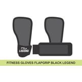 Fitness Gloves FlapGrip Men/Women Black Cotton