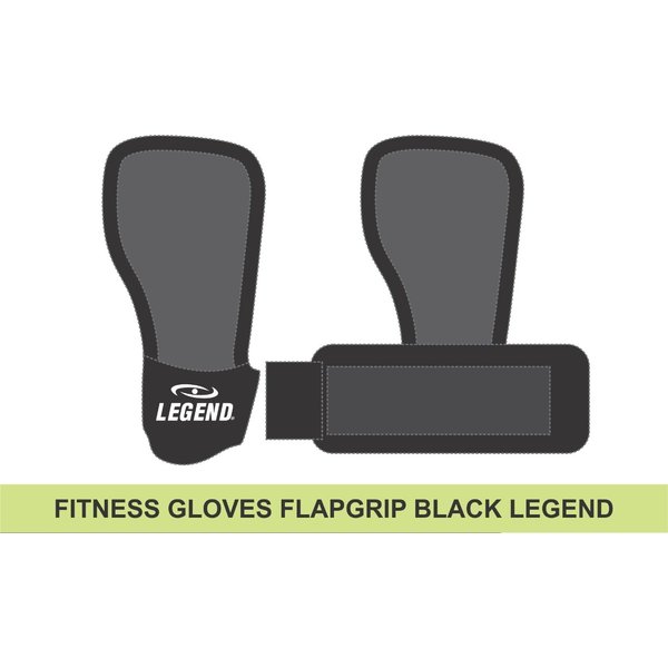 Fitness Handschoenen FlapGrip Heren/Dames Zwart Katoen Fitness Handschoenen FlapGrip Heren/Dames Zwart Katoen