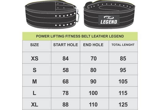 Power Lifting Fitness Riem Heren/Dames Zwart Suede Leer