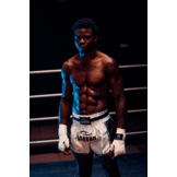 Kickboxing Shorts Kids/Adults Black/White Satin