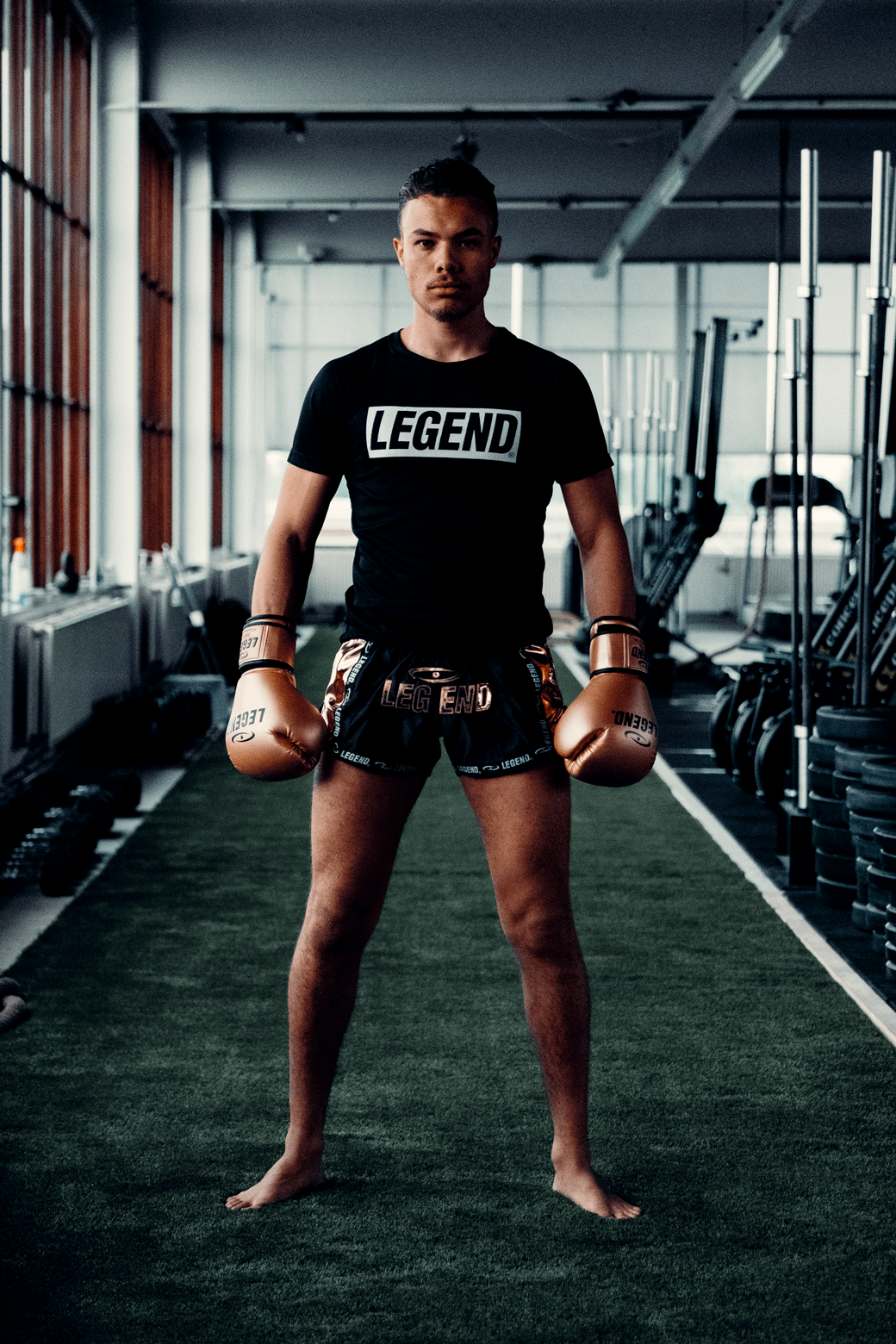 Kickboxing Shorts Kids/Adults Golden Star Satin