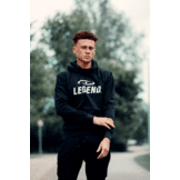 Hoodie Kids/Volwassenen Zwart SlimFit Polyester Hoodie Kids/Volwassenen Zwart SlimFit Polyester