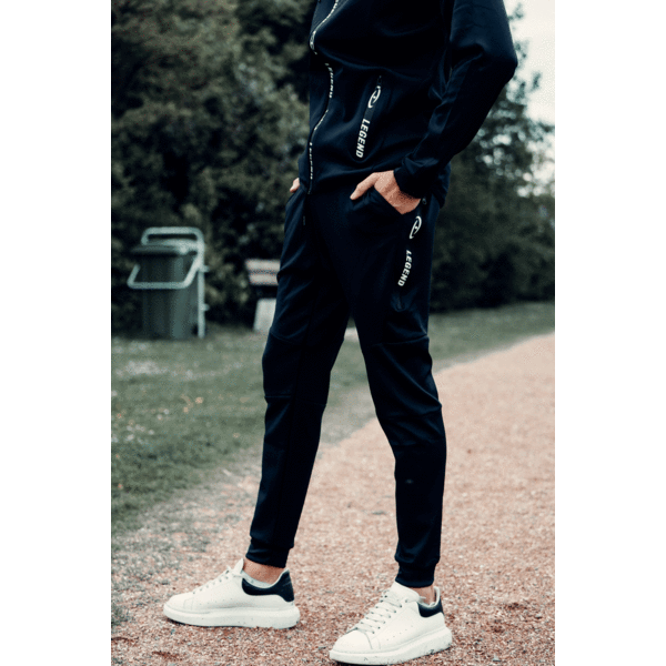 Joggingpak met Sweater Kids/Volwassenen Zwart SlimFit Polyester Joggingpak met Sweater Kids/Volwassenen Zwart SlimFit Polyester