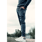 Joggingbroek Kids/Volwassenen Navy Blauw SlimFit Polyester Joggingbroek Kids/Volwassenen Navy Blauw SlimFit Polyester