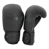 LegendPadding Boxing Gloves Men/Women Matte Black Leather