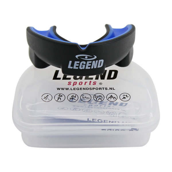 Anti Shock Mouthguard Men/Women Black-Blue