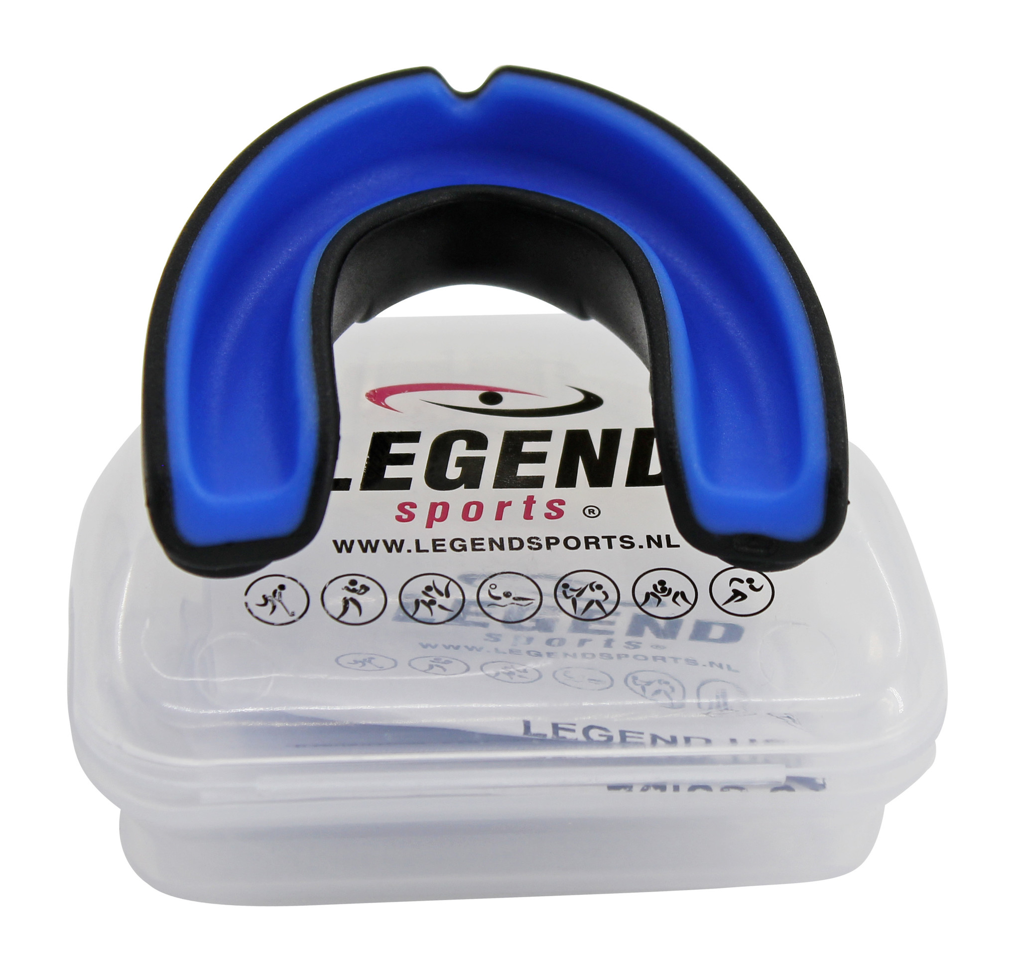 Anti Shock Mouthguard Men/Women Black-Blue