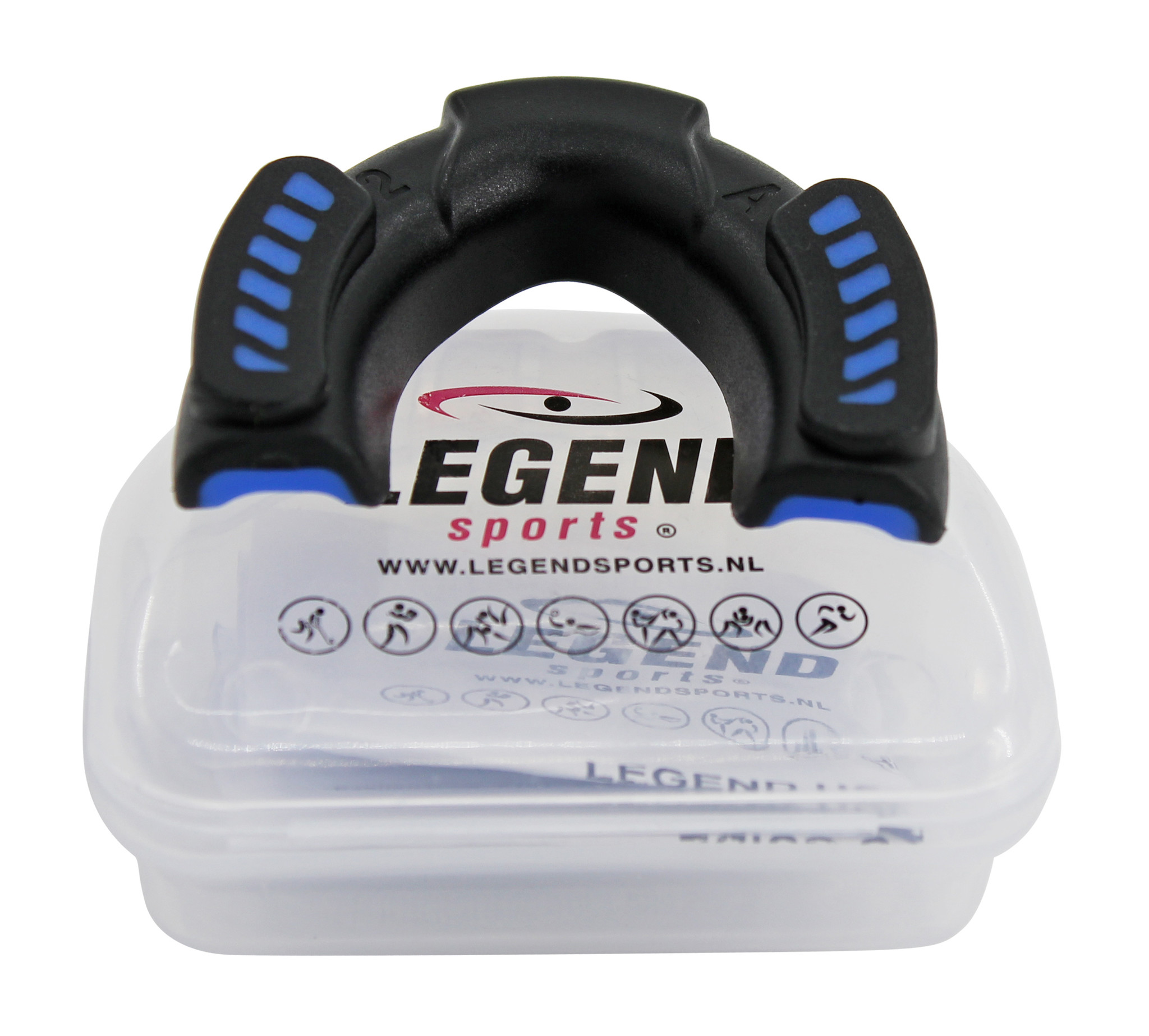 Anti Shock Mouthguard Men/Women Black-Blue