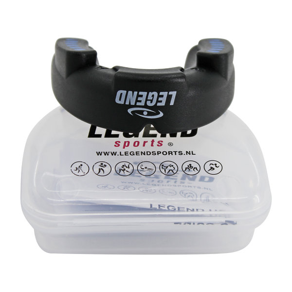 Anti Shock Mouthguard Men/Women Black-Blue