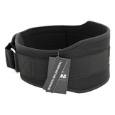 Fitness Belt Comfort Men/Women Black Nylon