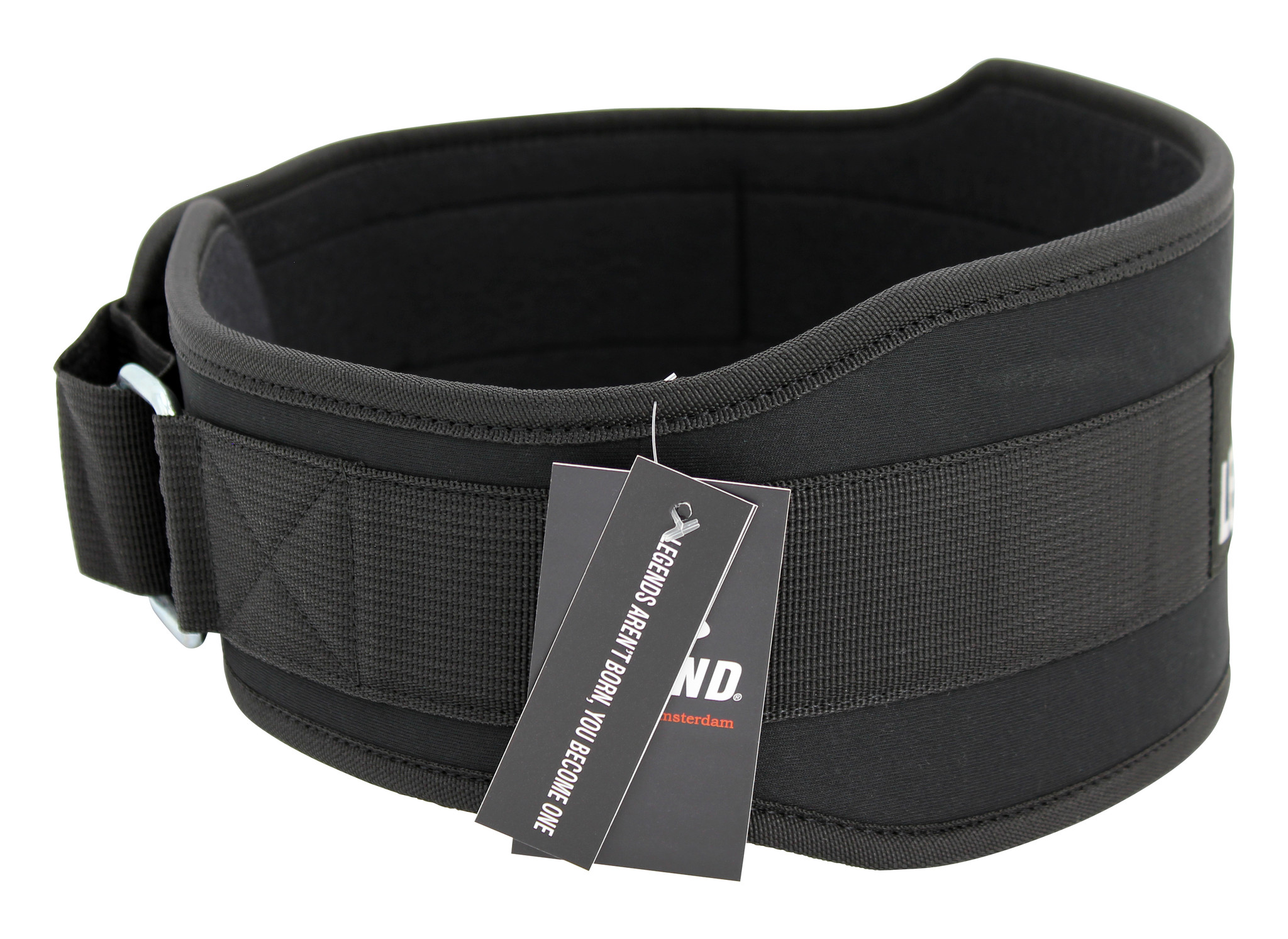 Fitness Belt Comfort Men/Women Black Nylon