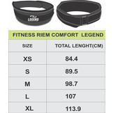 Fitness Belt Comfort Men/Women Black Nylon