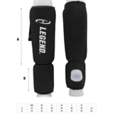 Scheenbeschermers Legend Easy Kids/Volwassenen Blauw Elastisch Scheenbeschermers Legend Easy Kids/Volwassenen Blauw Elastisch