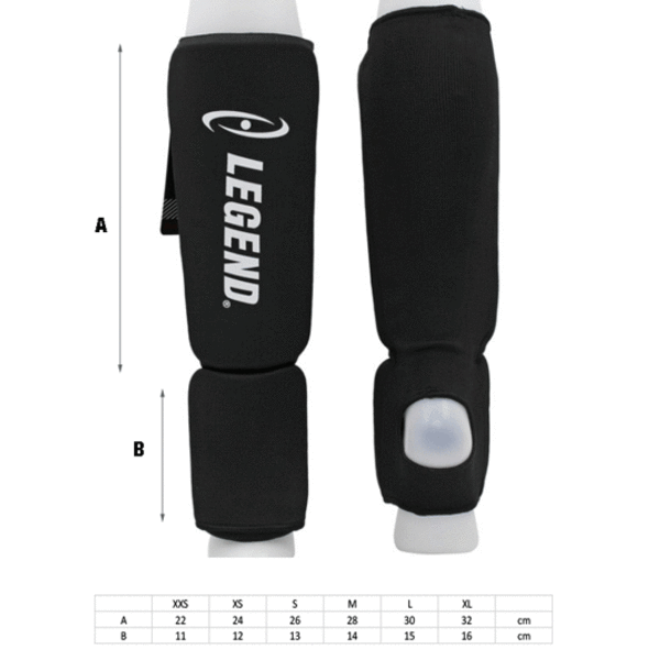 Scheenbeschermers Legend Easy Kids/Volwassenen Blauw Elastisch Scheenbeschermers Legend Easy Kids/Volwassenen Blauw Elastisch