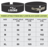 PowerLifting Belt Lever Heren/Dames Zwart Leer