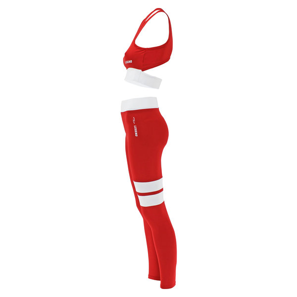 Sportlegging Red White Stripe Sportlegging Red White Stripe