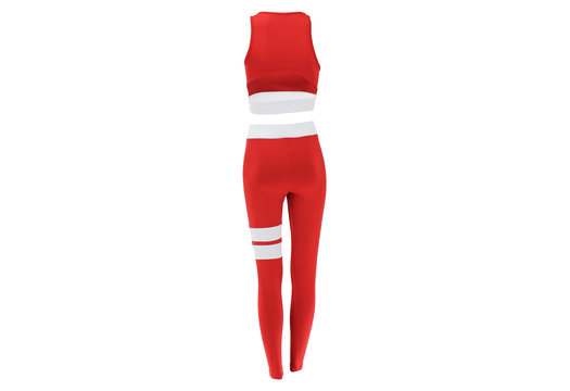 Sportlegging Red White Stripe