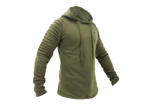 Hoodie Rib Sleeve Green