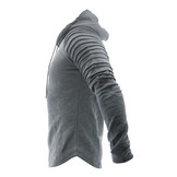 Hoodie Rib Sleeve Grey Hoodie Rib Sleeve Grey