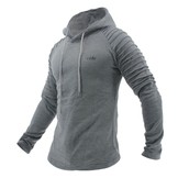 Hoodie Rib Sleeve Grey Hoodie Rib Sleeve Grey