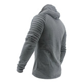 Hoodie Rib Sleeve Grey Hoodie Rib Sleeve Grey