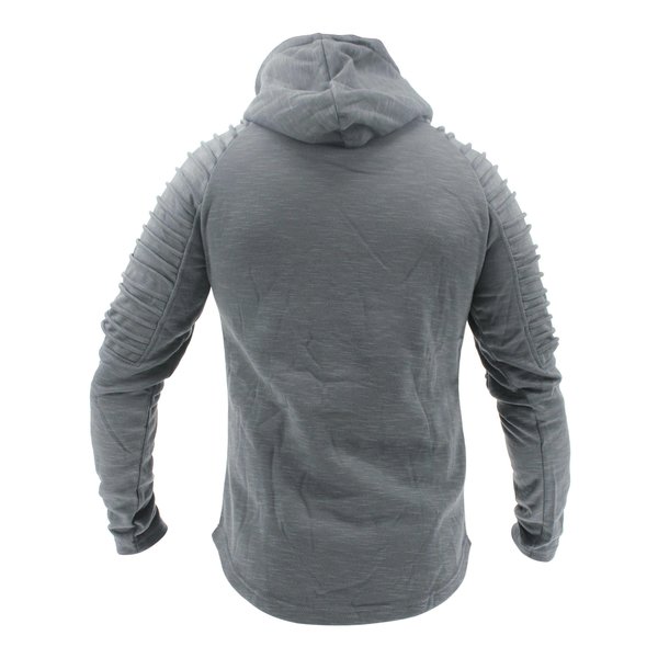 Hoodie Rib Sleeve Grey Hoodie Rib Sleeve Grey