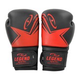 EcoFIT Men's/Women's Boxing Gloves Black-Red PU