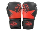 EcoFIT Bokshandschoenen Heren/Dames Zwart-Rood PU