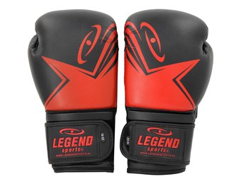 EcoFIT Bokshandschoenen Heren/Dames Zwart-Rood PU
