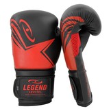EcoFIT Men's/Women's Boxing Gloves Black-Red PU