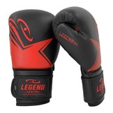 EcoFIT Men's/Women's Boxing Gloves Black-Red PU