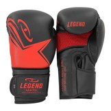EcoFIT Men's/Women's Boxing Gloves Black-Red PU