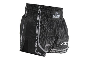 Kickboxing Shorts Child/Adult Carbon Black Satin
