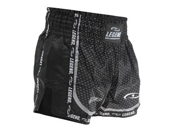 Kickboks Broekje Kind/Volwassene Carbon Black Satijn
