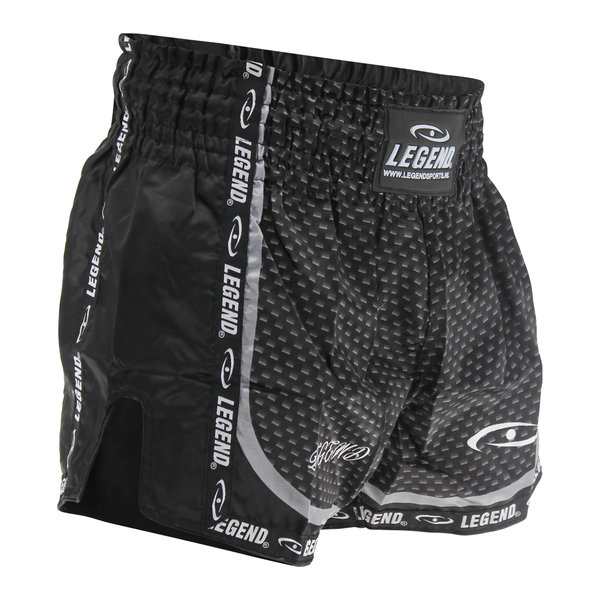Kickboxing Shorts Child/Adult Carbon Black Satin