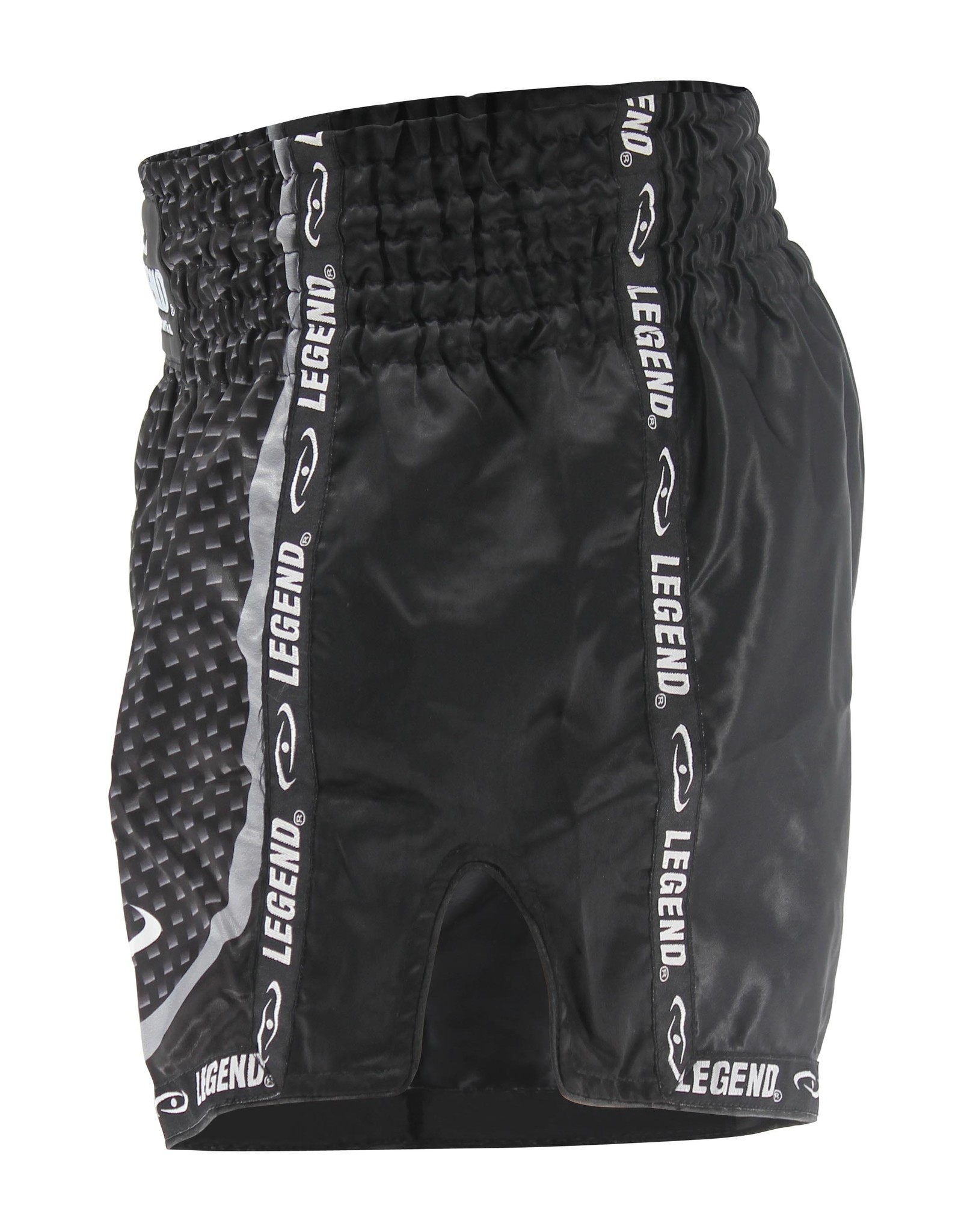 Kickboxing Shorts Child/Adult Carbon Black Satin