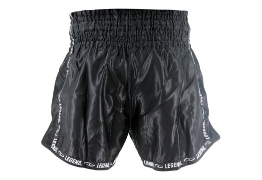 Kickboks Broekje Kind/Volwassene Camo Black Satijn