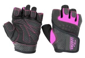 Ladies Fitness Gloves Leather Special Edition Pink