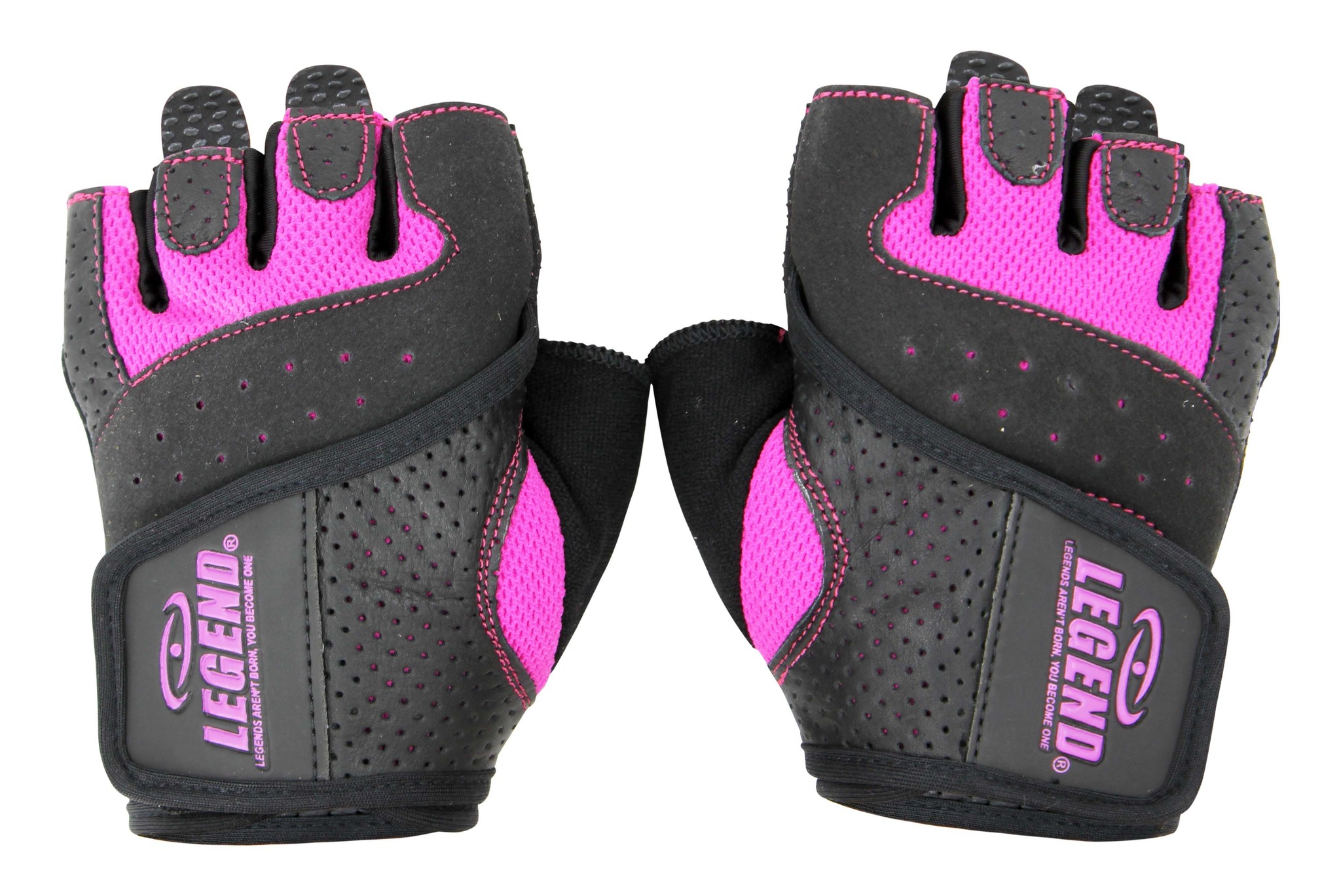 Ladies Fitness Gloves Leather Special Edition Pink