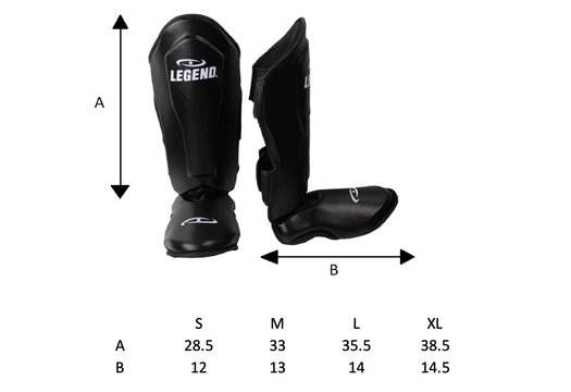 Kickboks Scheenbeschermers Heren/Dames Army Leer