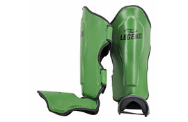 Kickboks Scheenbeschermers Heren/Dames Army Leer