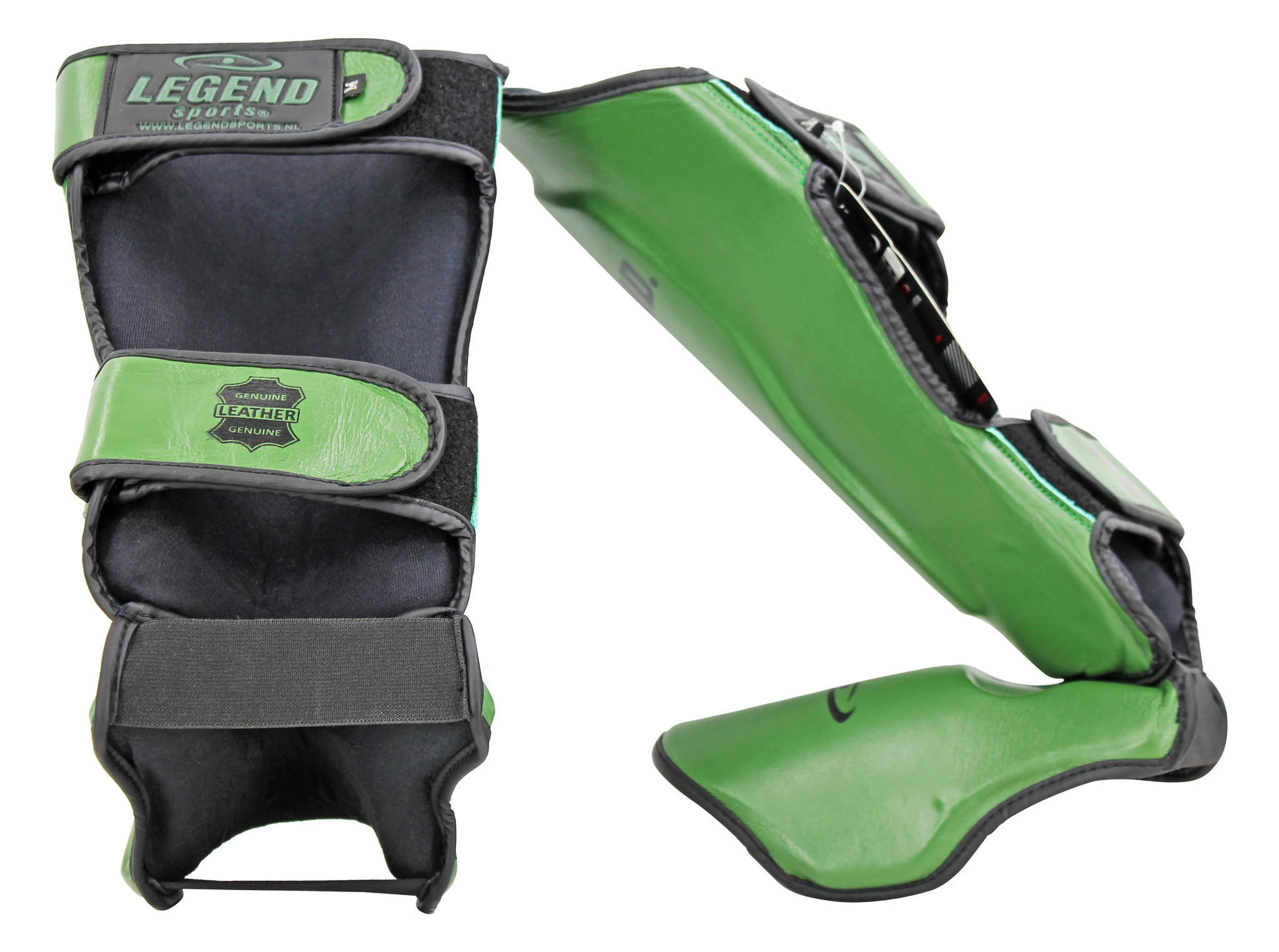 Kickboxing Shin Guards Men/Women Army Leather